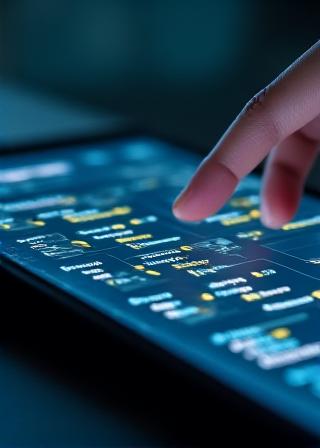Abstract UI representation of a custom pathway builder tool
